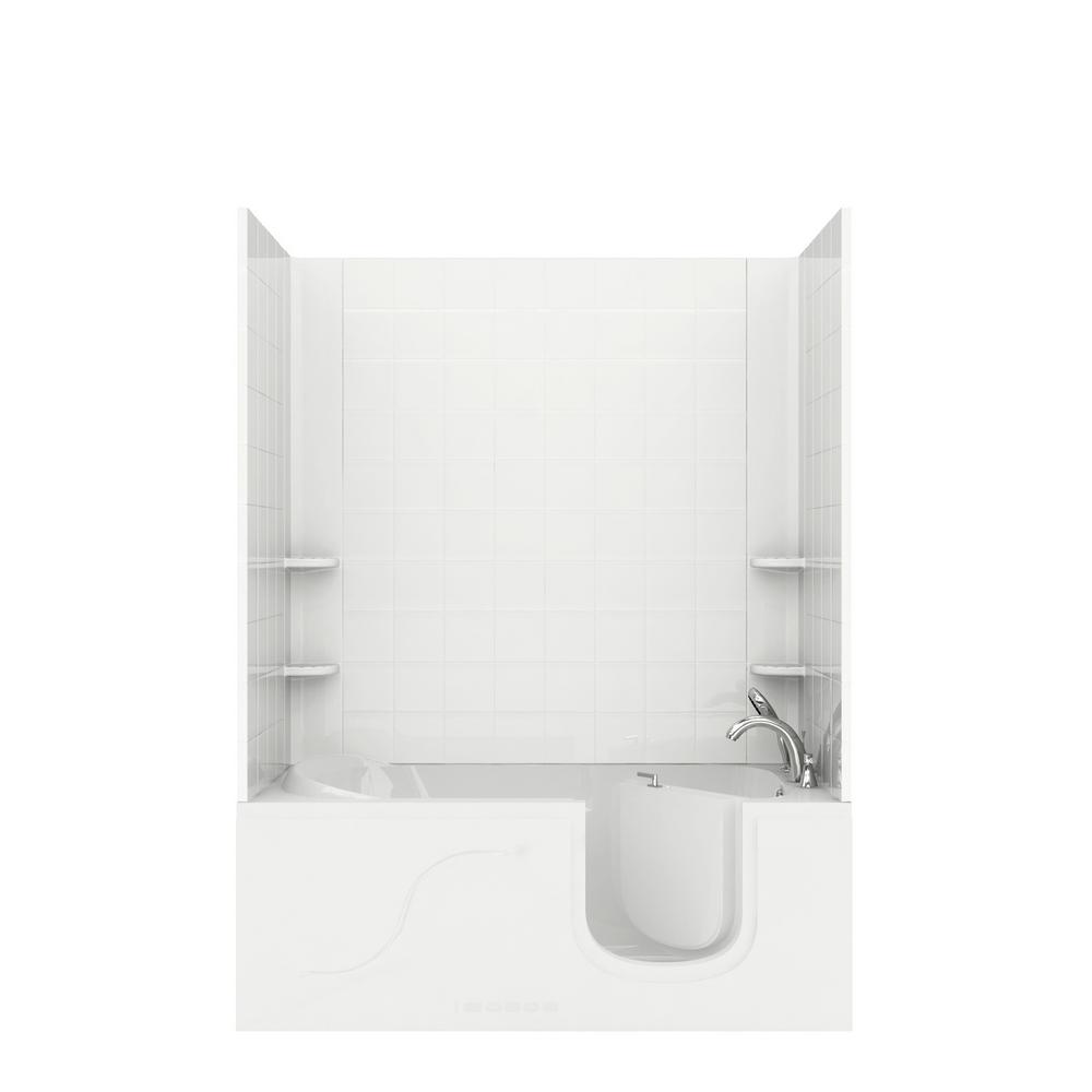 Universal Tubs Rampart Step In 5 Ft Walk Whirlpool Bathtub - Tub Surround Adhesive Home Depot Universal Tubs Rampart Step In 5 Ft Walk Whirlpool Bathtub - Tub Surround Adhesive Home Depot