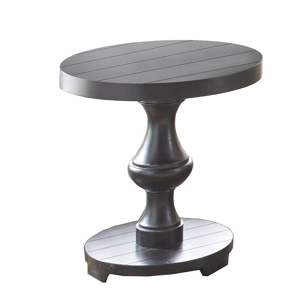 Dory Ebony Round End Table