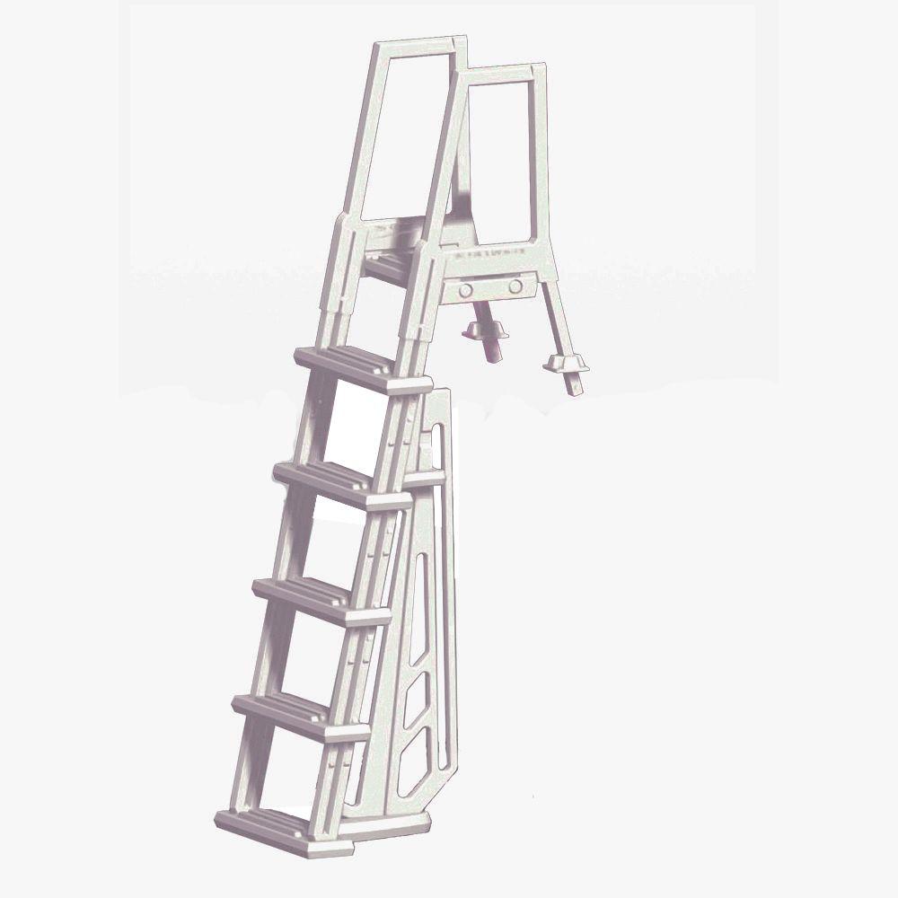 Blue Wave Heavy Duty InPool White Ladder for Above Ground PoolsNE1175
