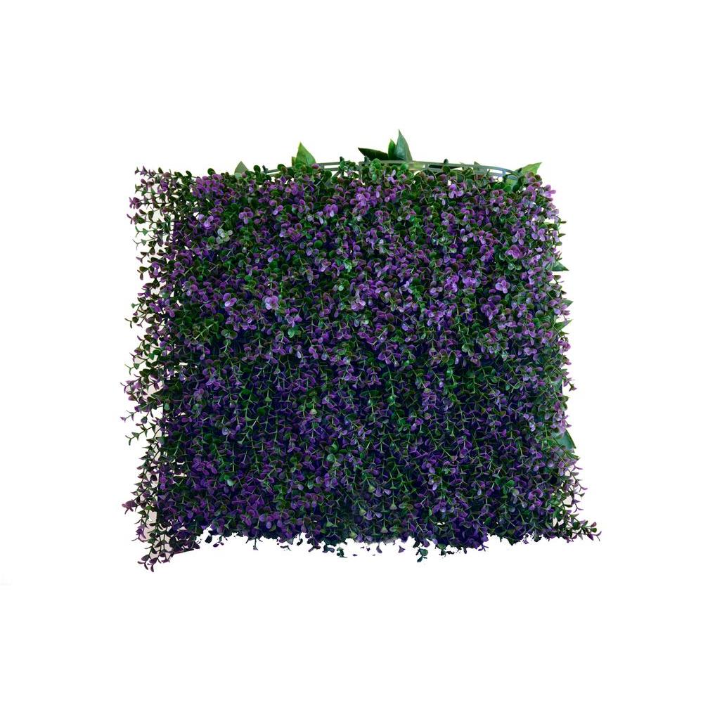 Greensmart Decor 20 in. x 20 in. Artificial Lavender Wall Panels (Set