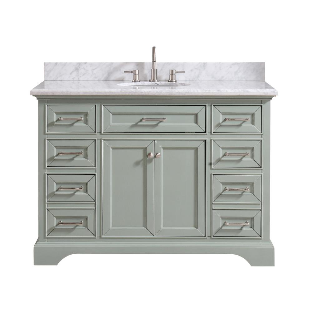 Green 48 Inch Vanities Single Sink Bathroom Bath Single Sink Popular Widths 48 Inch Vanities Cabinet Color Family Green Clear All Compare Windlowe 49 In W X 22 D 35 H Bath