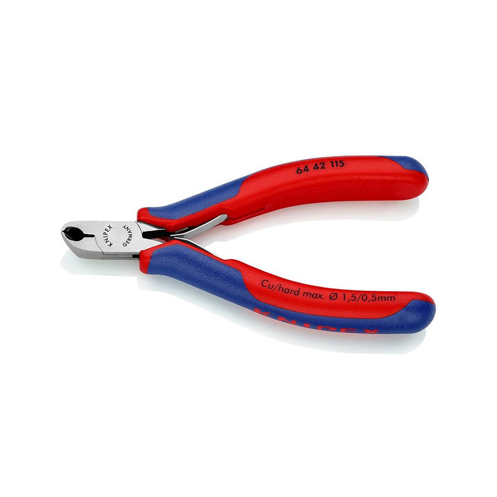 KNIPEX 41/2 in. Electronics End Cutters with Comfort Grip64 42 115 The Home Depot