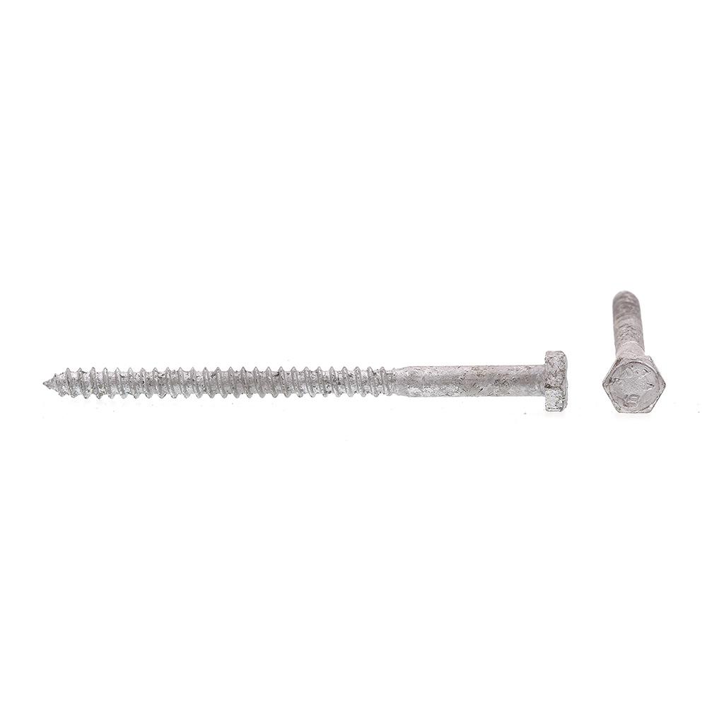 Lag Bolt Screw Hot Dipped Galvanized A307 Alloy Steel 1/2 x 12" Qty 100 