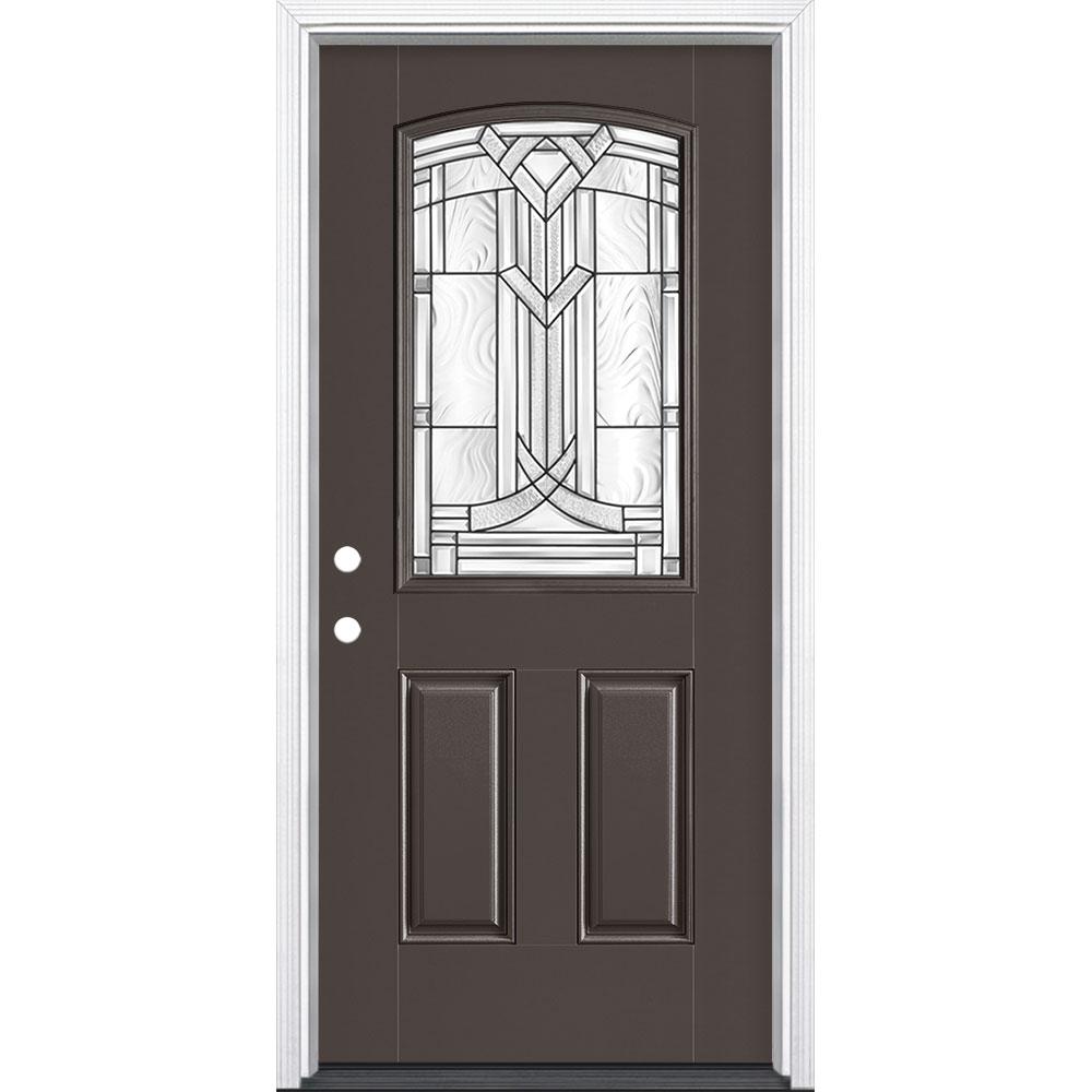 Masonite 36 In X 80 In Chatham Camber 1 2 Lite Right Hand