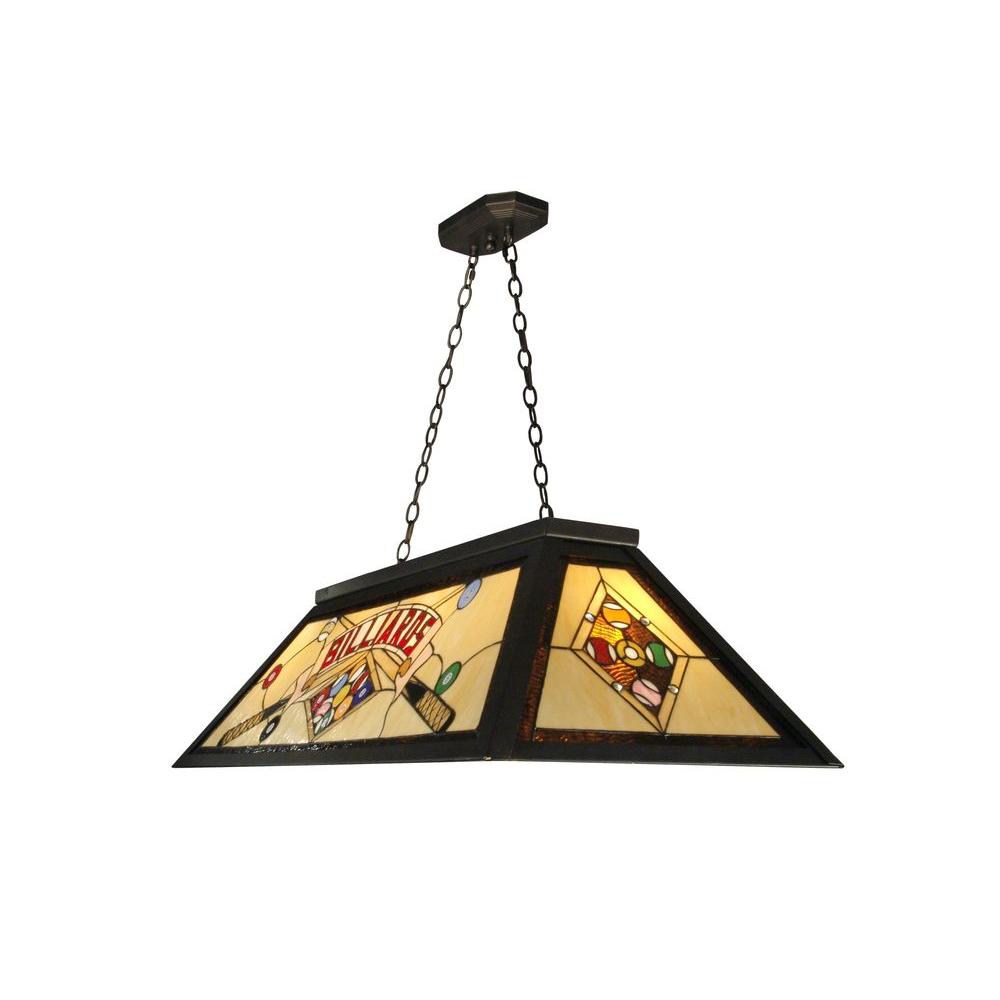 Billiard Pool Table Game Hanging Light Lighting Fixture 4Light Antique Bronze 799169193301 eBay