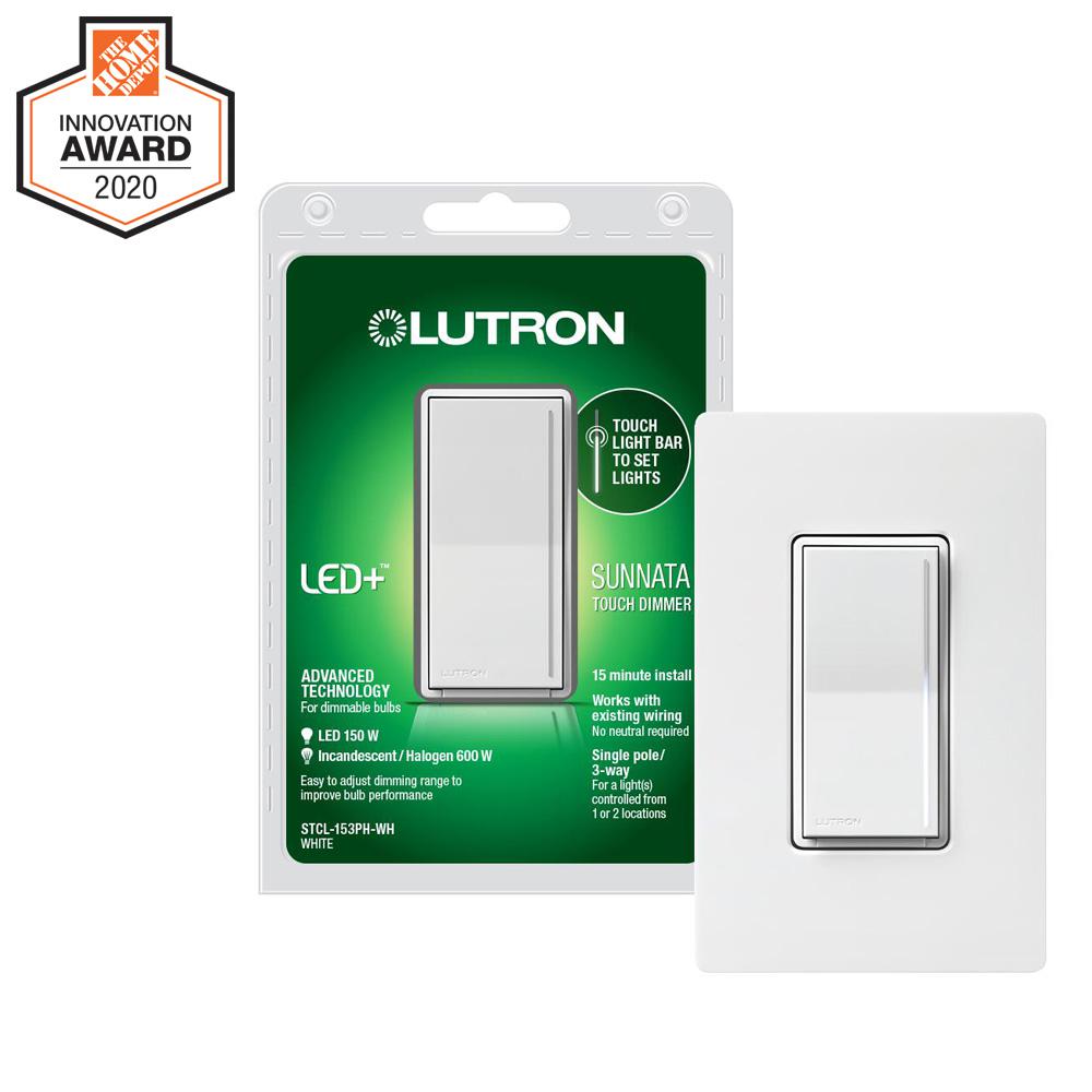 Lutron Sunnata Touch Dimmer with LED+ Advanced Technology for LED