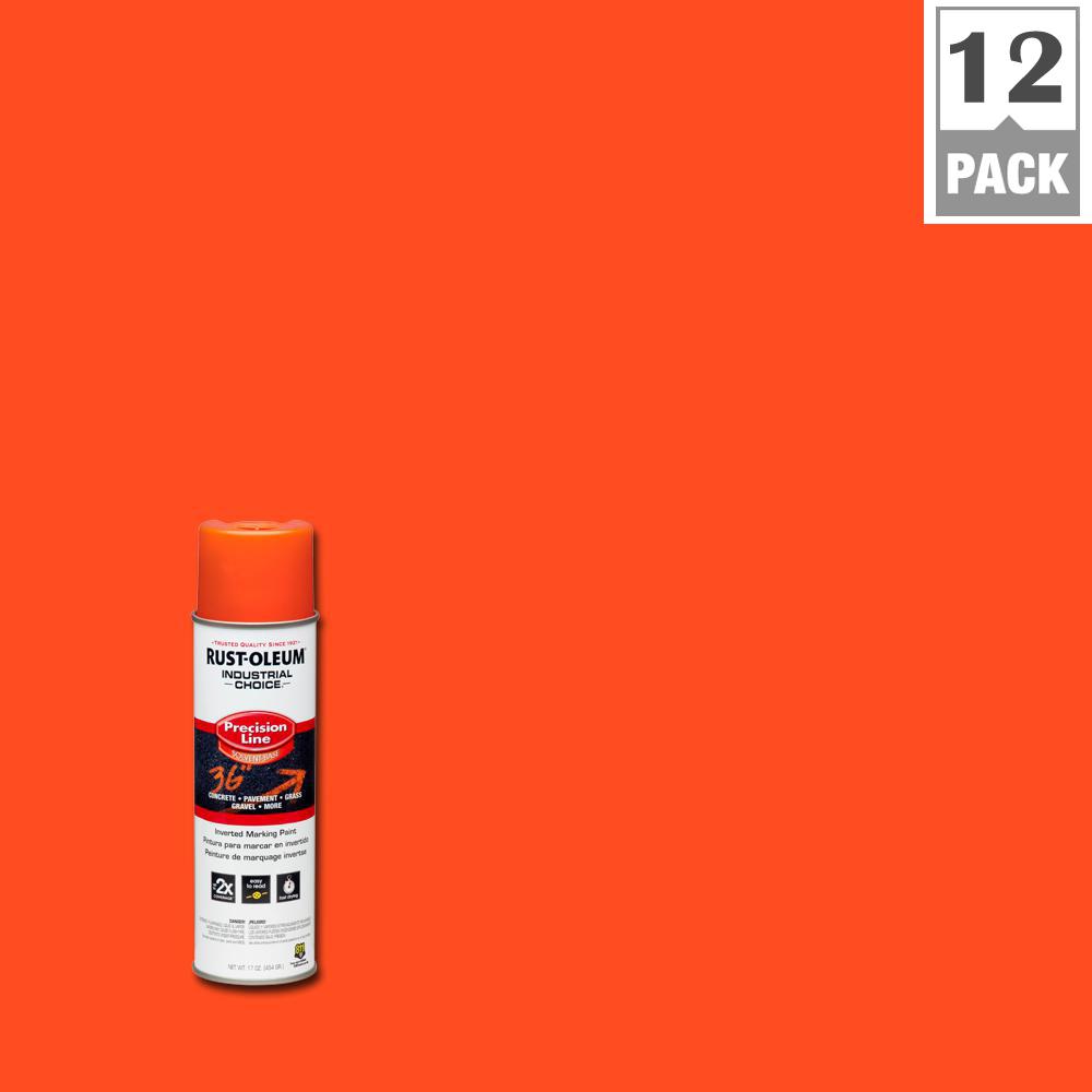 RustOleum Industrial Choice 17 oz. Alert Orange Inverted Marking Spray