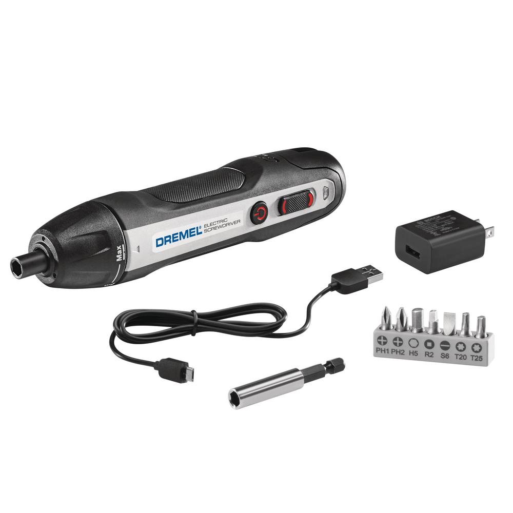 Home Solutions Rechargeable 4-Volt Li-Ion Powered Electric Screwdriver