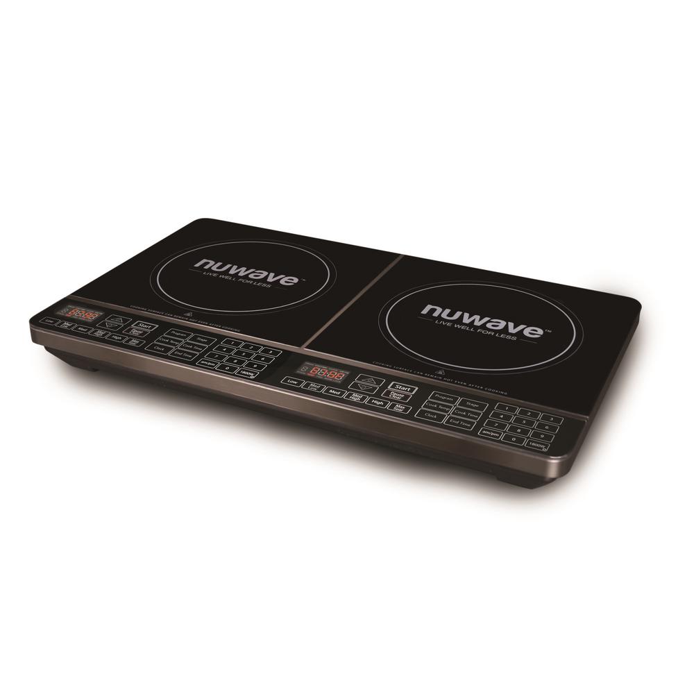 Nuwave 25 In Double Precision Induction Cooktop In Black 30602