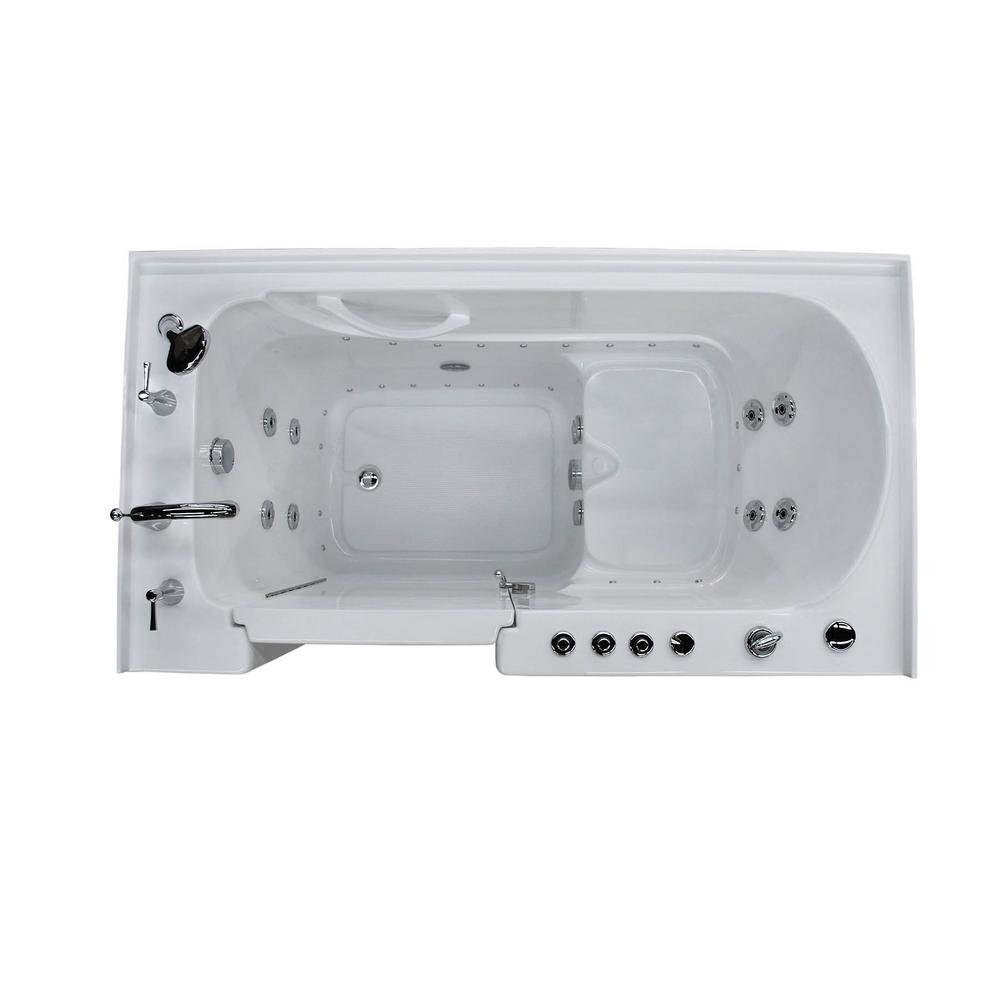 Universal Tubs HD Series 60 in. Left Drain Quick Fill Walk-In Whirlpool ...