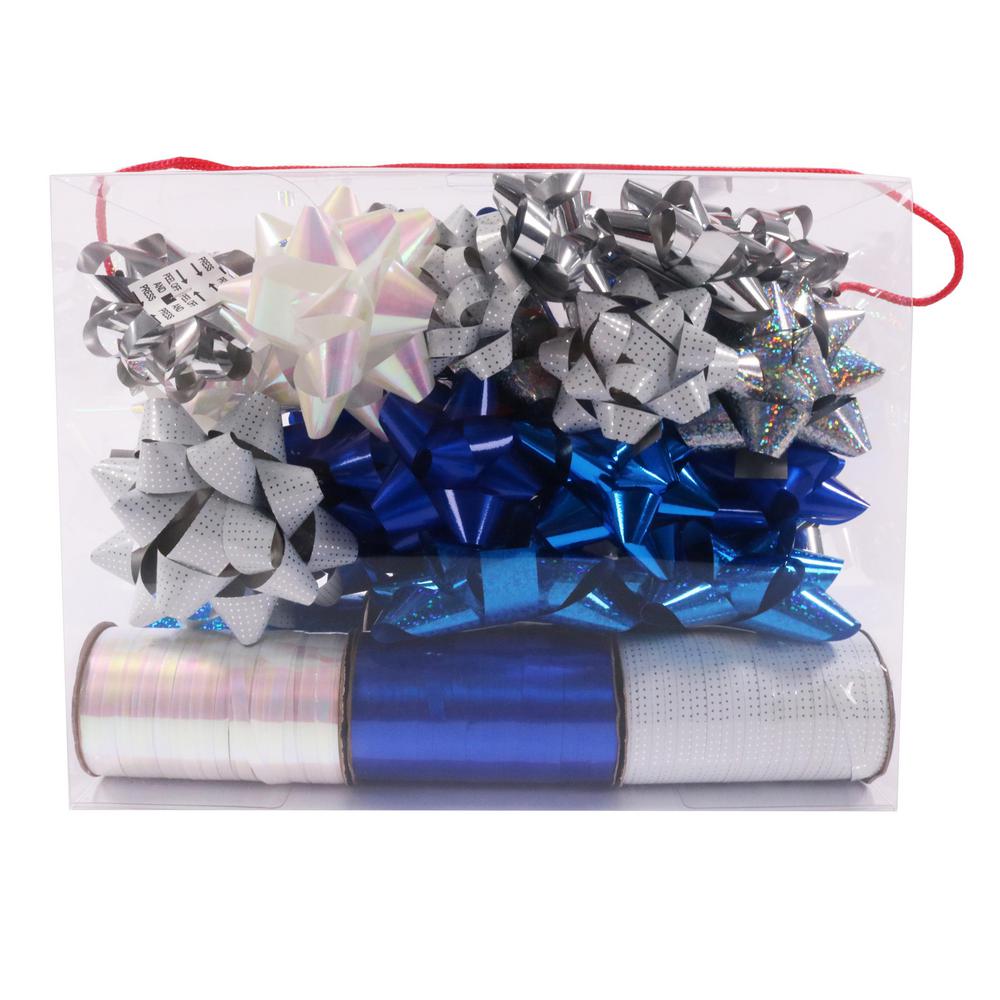 silver wrapping ribbon