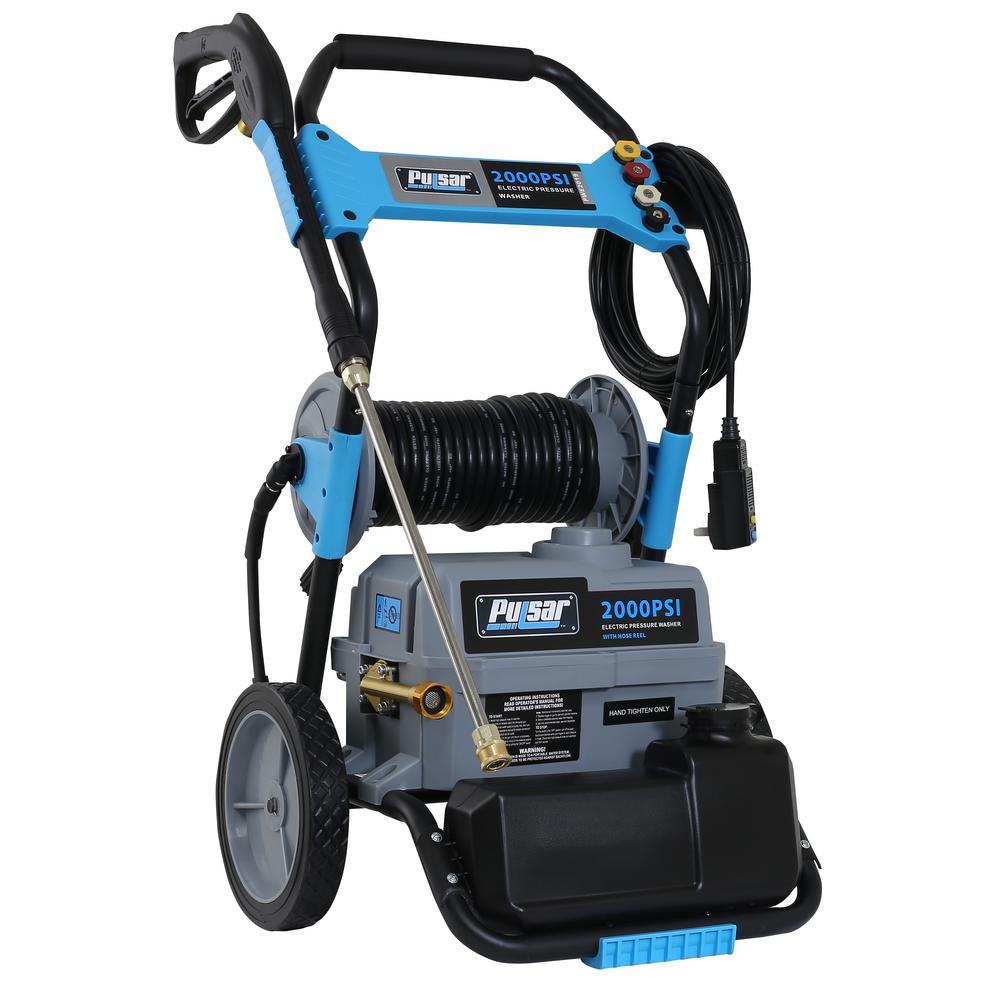 Pulsar 2,000 PSI, 1.6 GPM Electric Pressure Washer with Hose Reel and