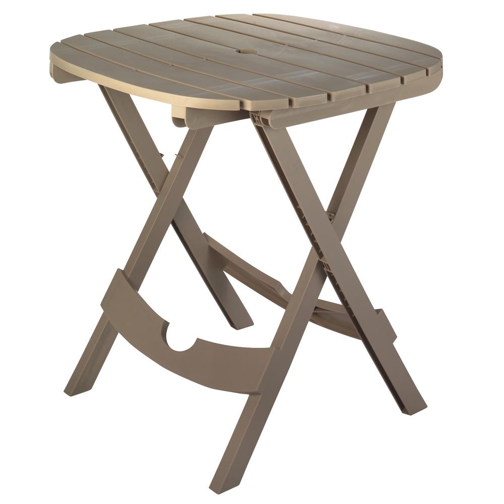Adams Manufacturing Quik Fold Portobello Resin Outdoor Cafe Table Adams Manufacturing Quik Fold Portobello Resin Outdoor Cafe Table