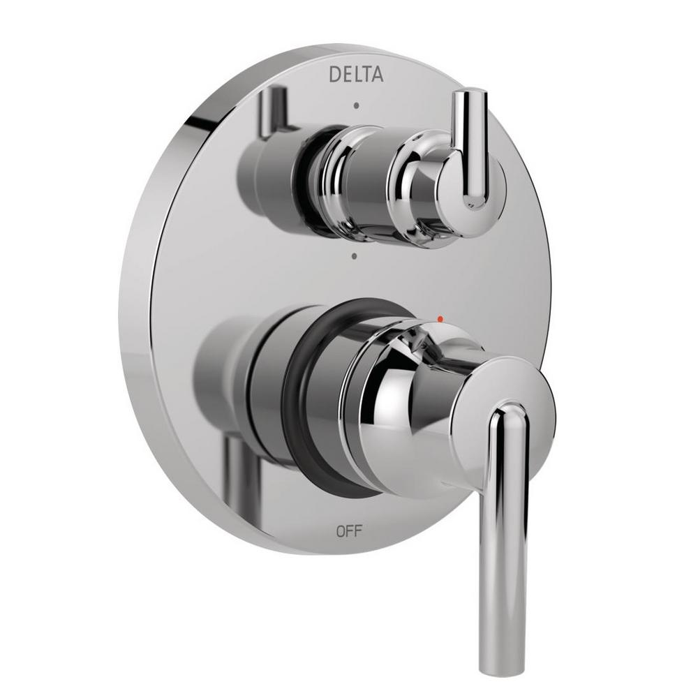 Delta 2Handle WallMount Valve Trim Kit with 3Setting Integrated