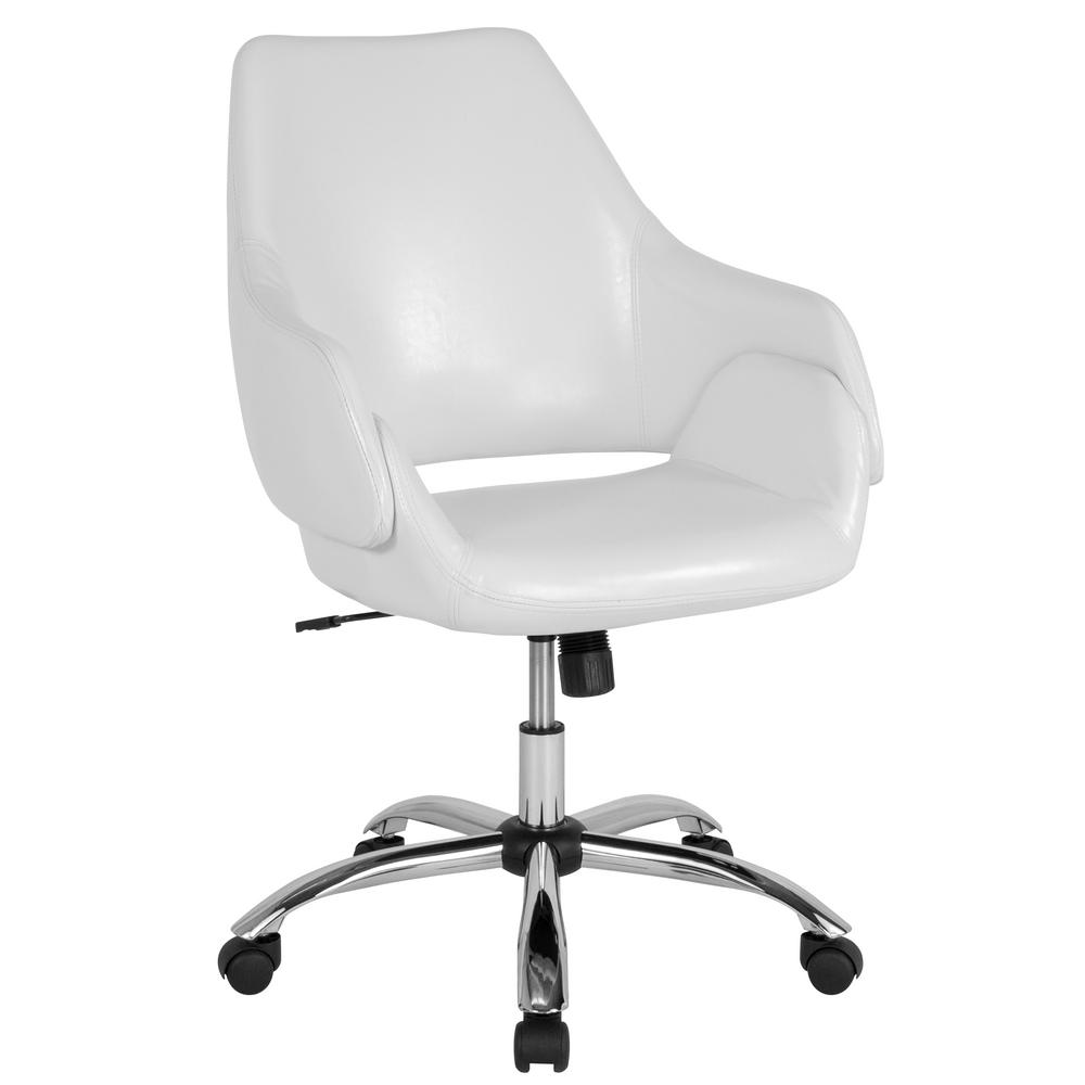 Flash Furniture White Leather Office Desk Chair Cga Ch 231760 Wh Hd White Leather Office Desk Chair