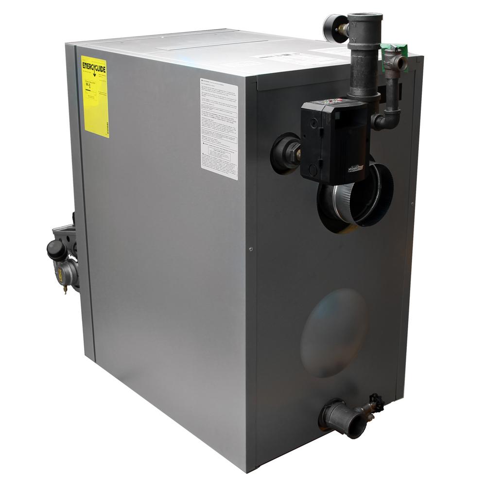 MorrHeat Waste Oil Fired Boiler with 160000 BTU Input Red / Black For Sale