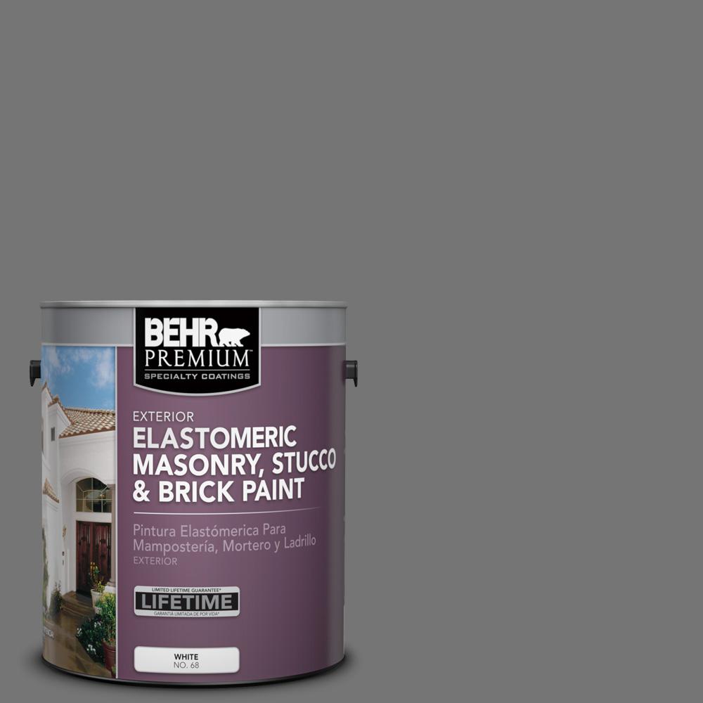 BEHR Premium 1 Gal N520 5 Iron Mountain Elastomeric Masonry Stucco   Iron Mountain Behr Premium Masonry Brick Stucco Paint 06701 64 1000 