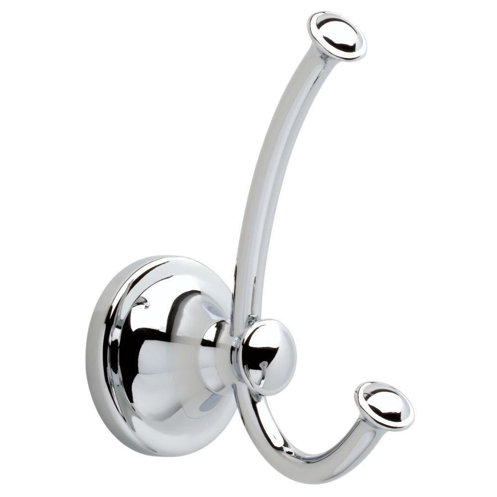 Delta Silverton Double Towel Hook In Chrome 132890 The Home Depot Delta Silverton Double Towel Hook In Chrome 132890 The Home Depot