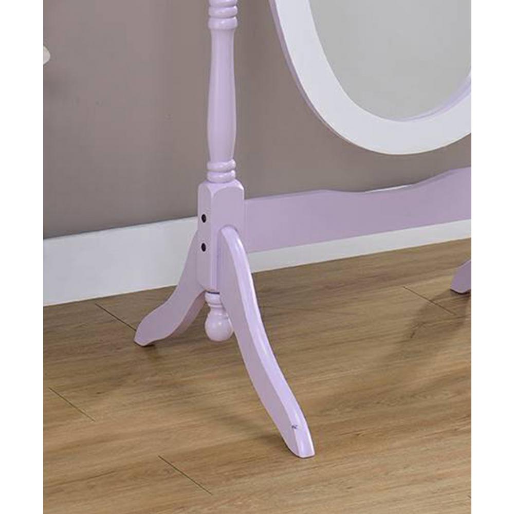Ore International Cheval Oval Purple Standing Mirror N4001 Purp Wh Cheval Oval Purple Standing Mirror