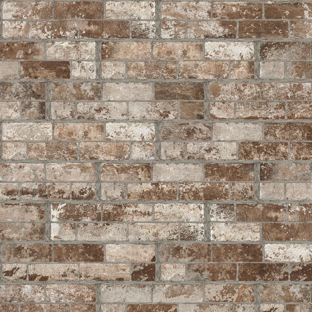 Florida Tile Home Collection White Washed Brick 6 In X 24 In Textured Porcelain Floor And Wall Tile 448 Sq Ft Pallet Chdecc016x24p The Home Depot