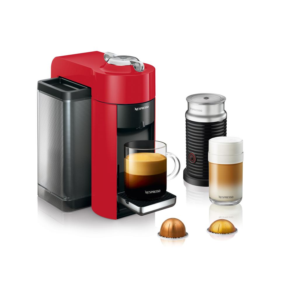 Nespresso DeLonghi Vertuo Red Single Serve Coffee and Espresso Machine