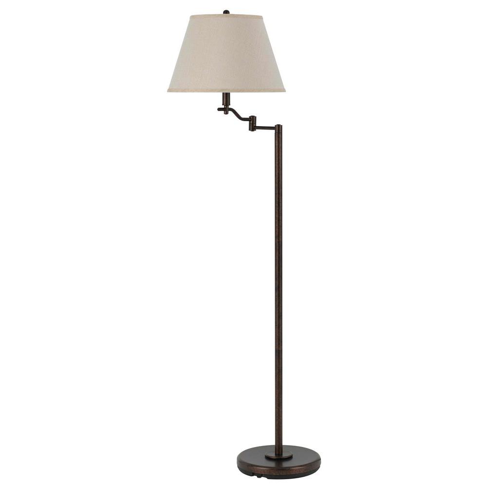 Cal Lighting Cooper 60 In Rust Floor Lamp
