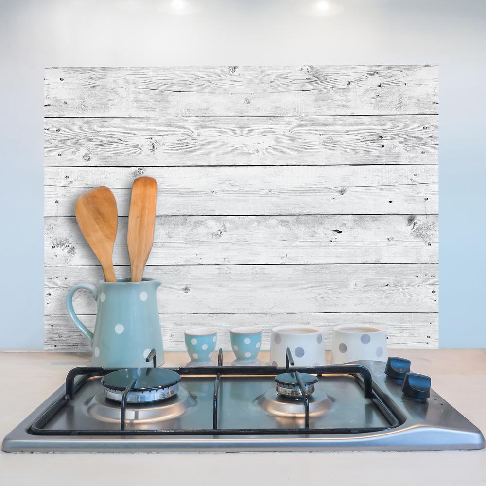 Brewster Grey  Wood Kitchen  Panel Wall  Decal CR 67248 The 