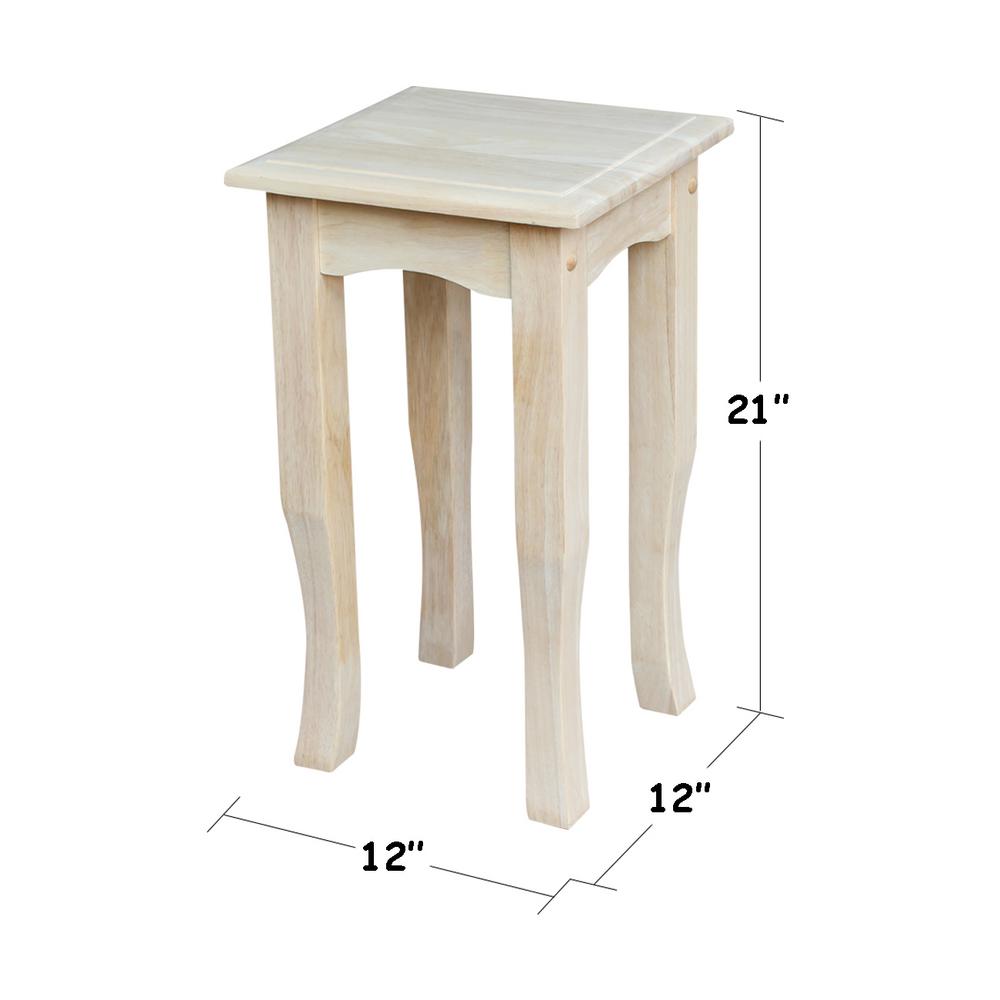 International Concepts Solano Unfinished End TableOT6E The Home Depot