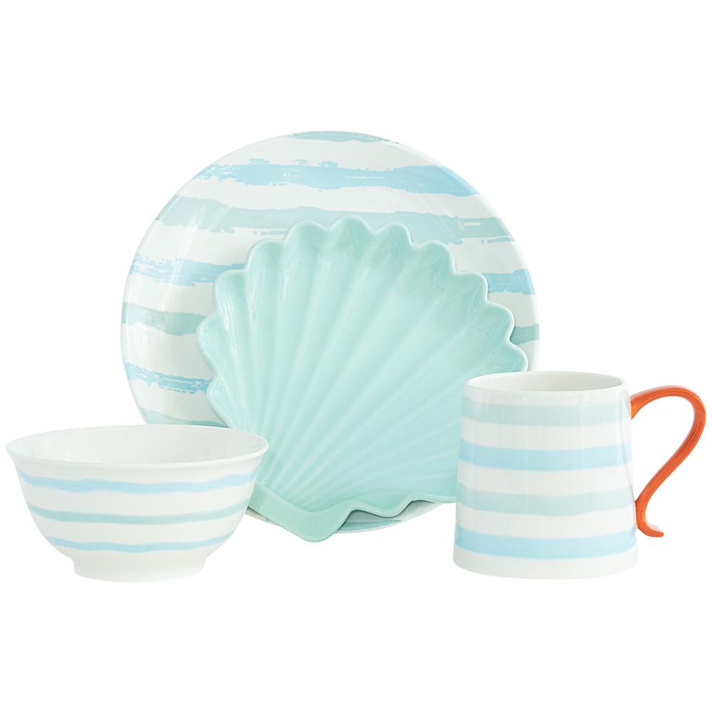 BAUM Ocean Sunrise 16-Piece Coastal 