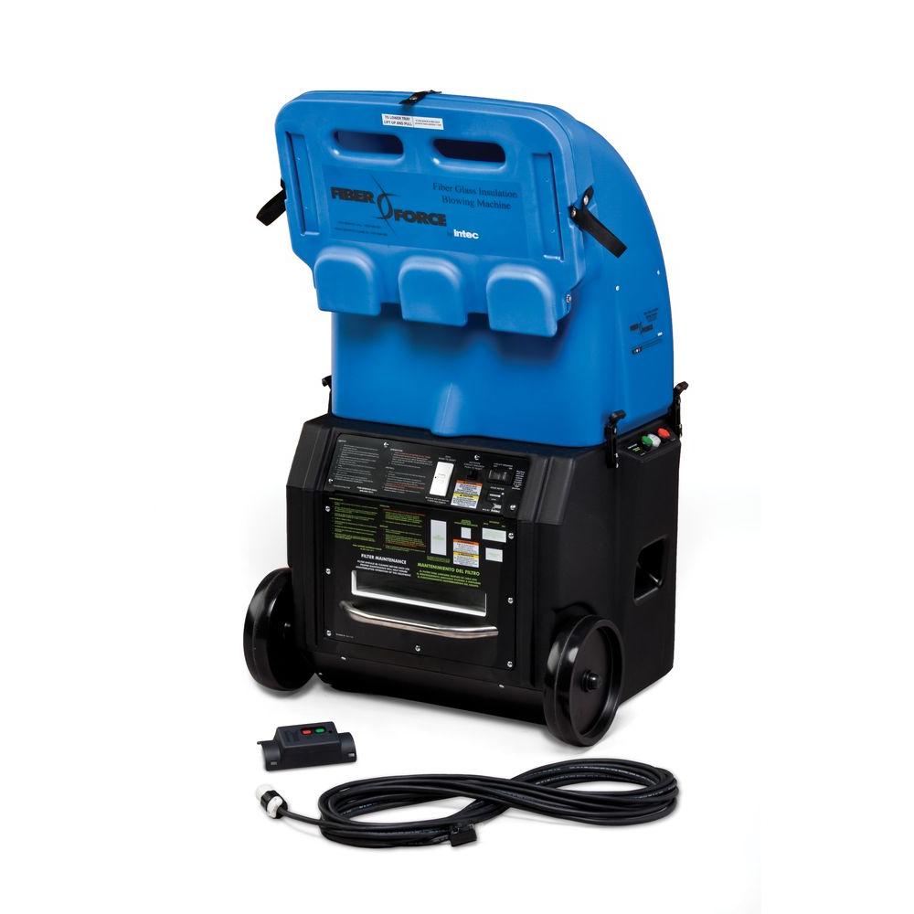 Intec Fiberforce Wireless Fiberglass Cellulose Insulation Blower With Standard Removable Hopper 50004 00 The Home Depot