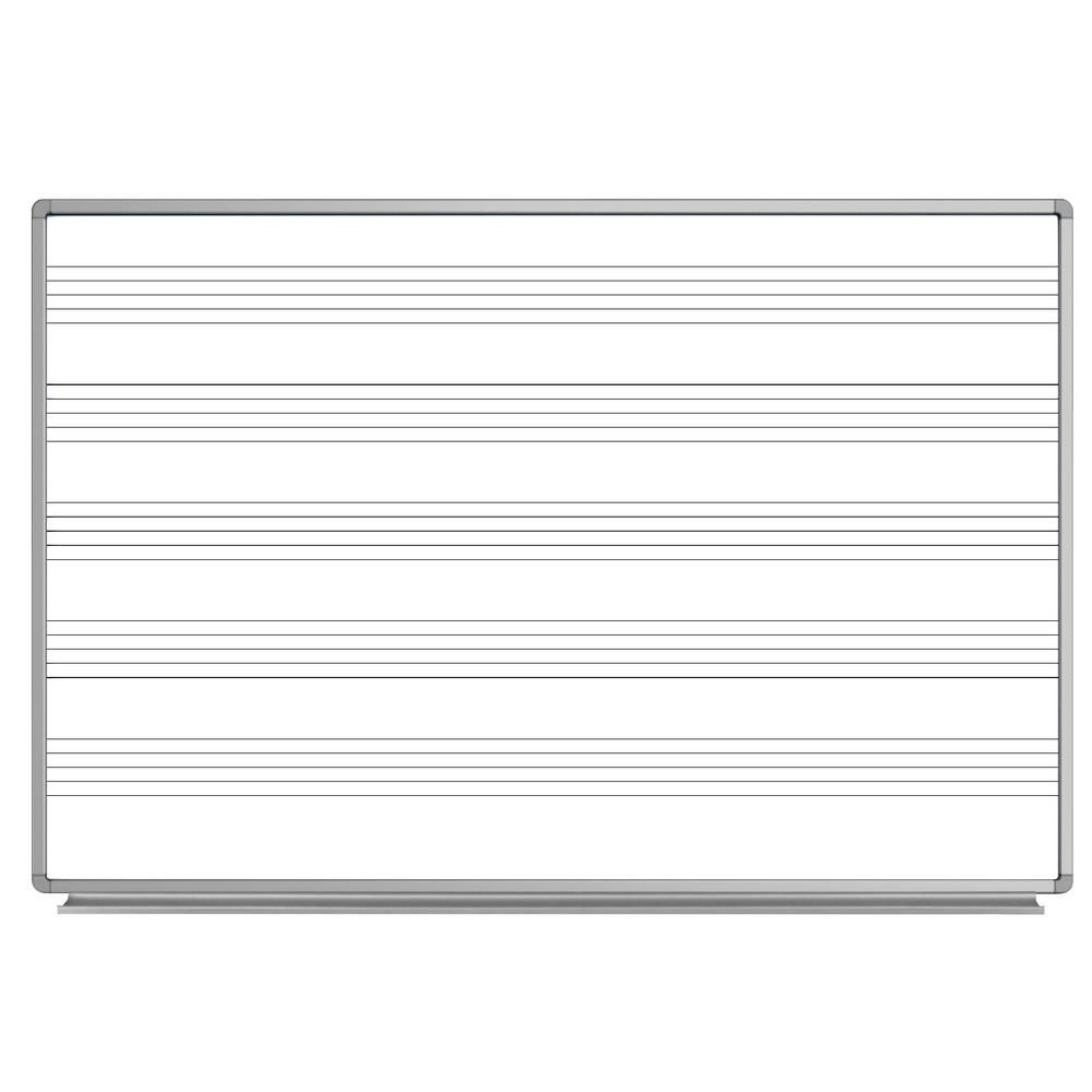 Luxor 72 in. x 48 in. WallMounted WhiteboardWB7248M The