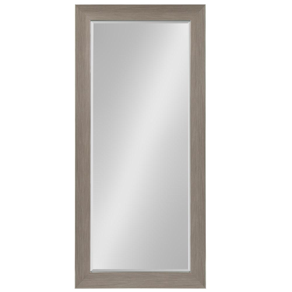 Kate And Laurel Tahoe Rectangle Gray Leaning Mirror 211784