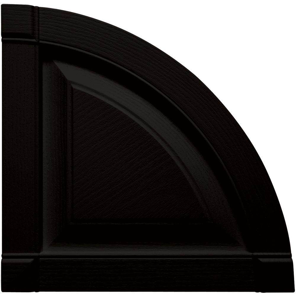 Builders Edge 15 In X Raised Panel Design Black Quarter Raised Panel Design Black Quarter