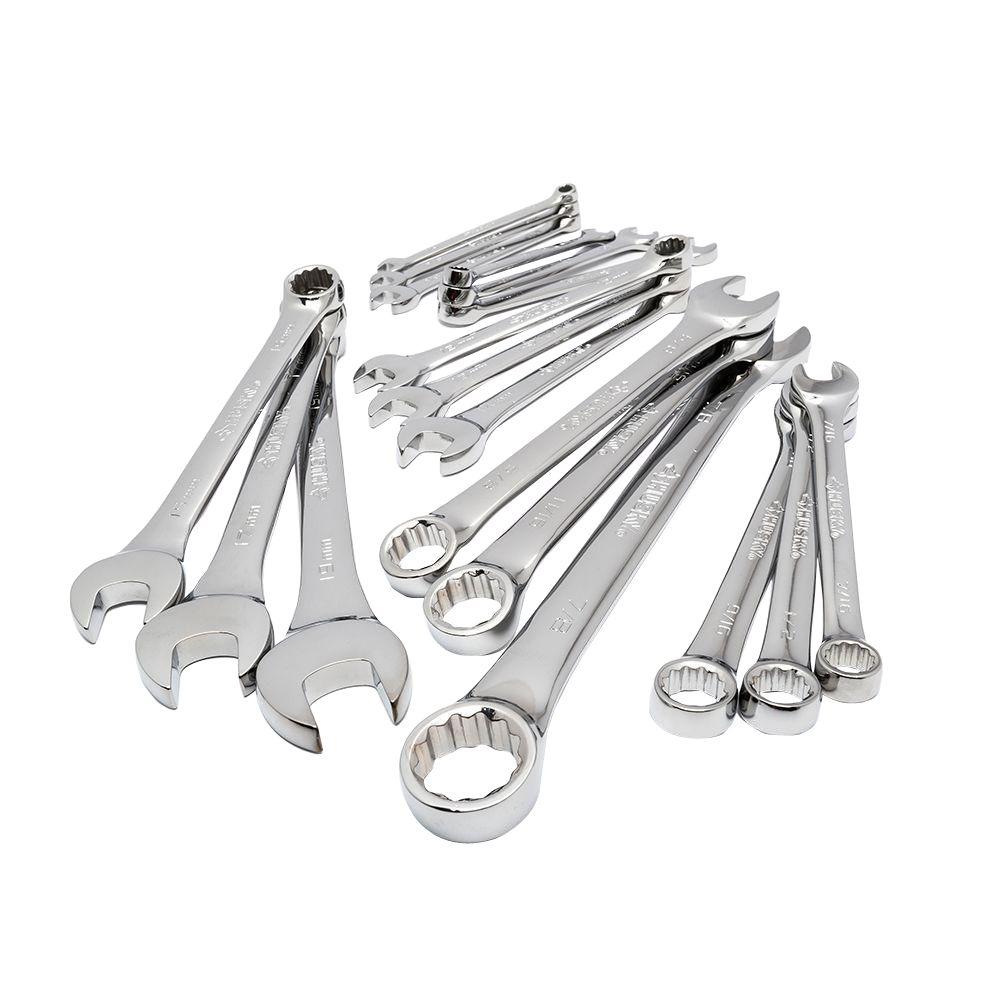 Husky SAE/Metric Combination Wrench Set (18Piece)HCW18PCSM The Home