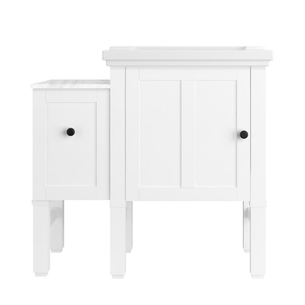 KOHLER Chambly 36 in. W Vanity in Linen White with Ceramic Vanity Top