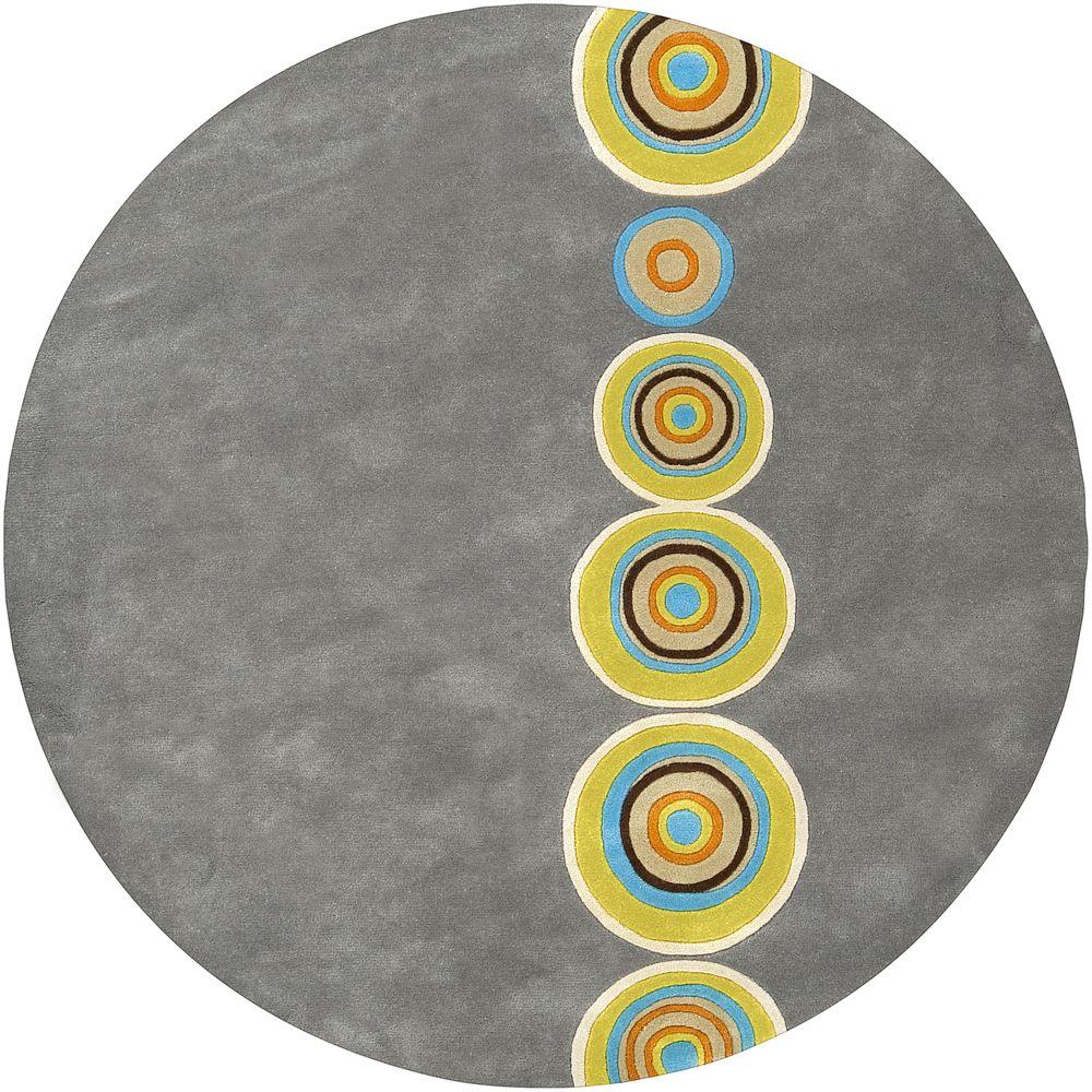 Artistic Weavers Hanford Gray 3 Ft X Round Area Rug Papillion Artistic Weavers Hanford Gray 3 Ft X Round Area Rug