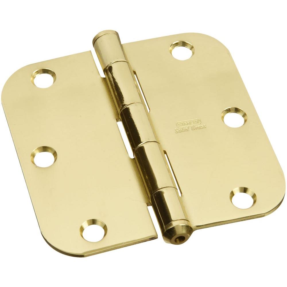 StanleyNational Hardware 31/2 in. x 31/2 in. Solid Brass 5/8 in