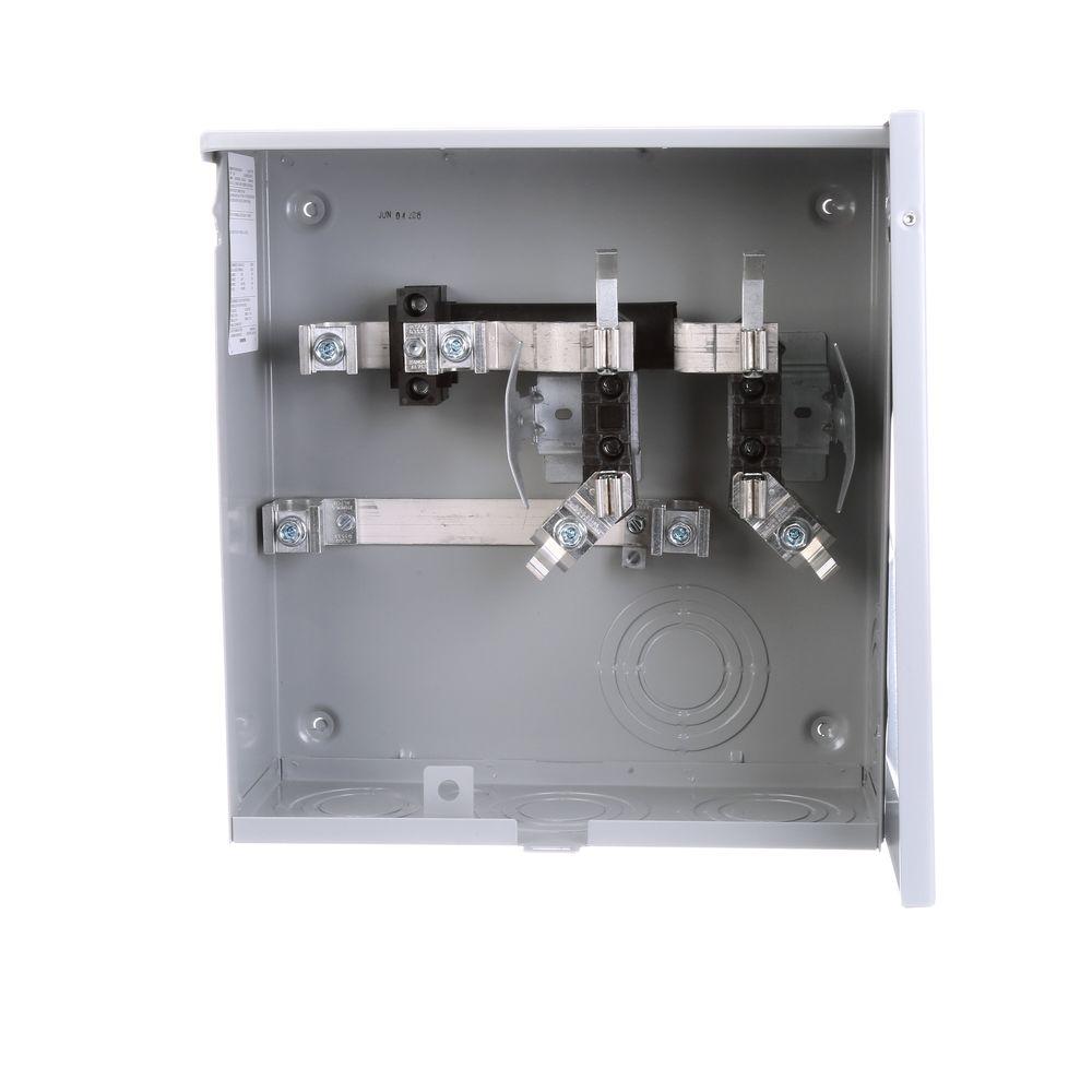 Siemens 200 Amp 4 Jaw Horn Bypass Underground Fed Meter Socket with 7/