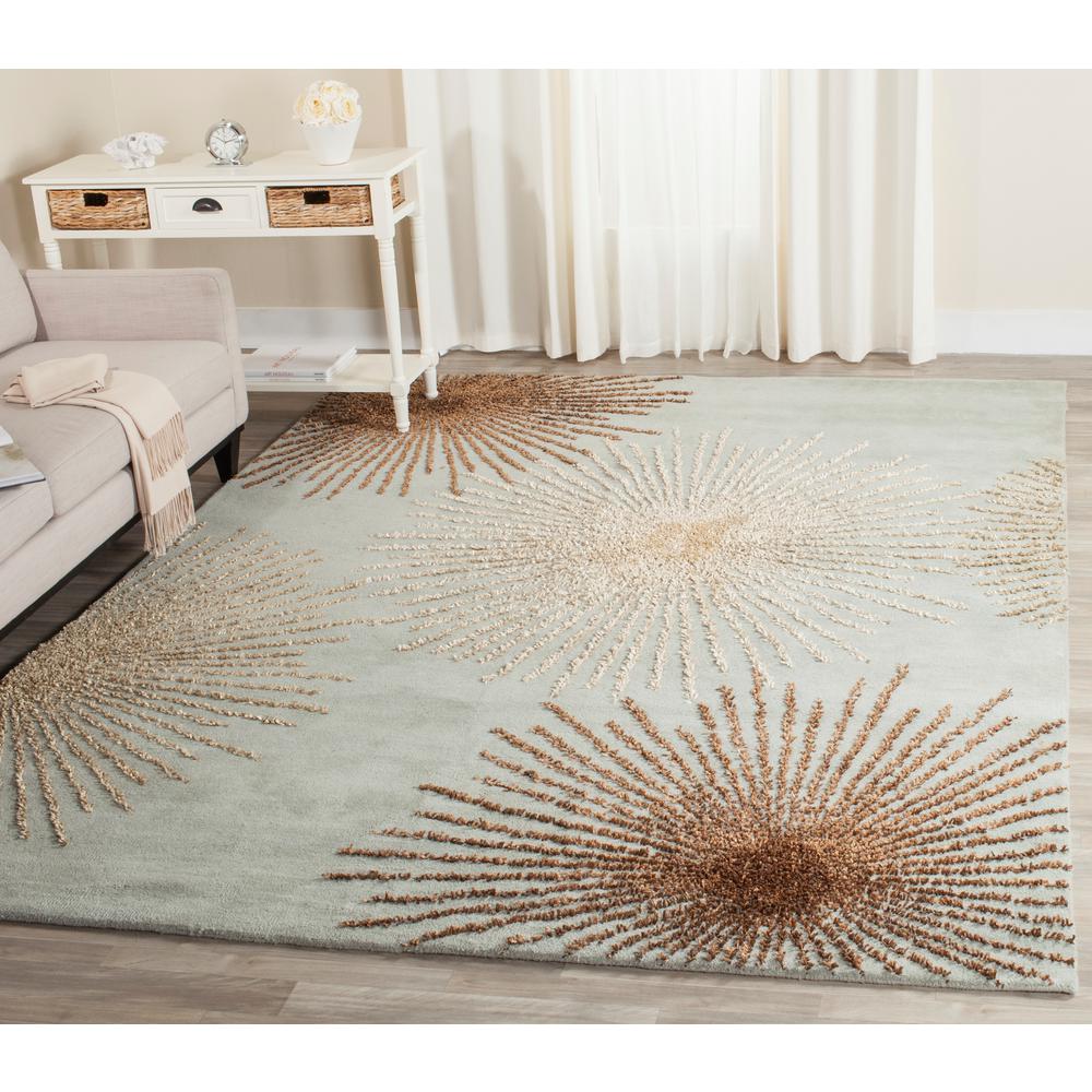 Safavieh Soho Light Blue/Multi Wool 9 ft. x 12 ft. Area RugSOH712C912