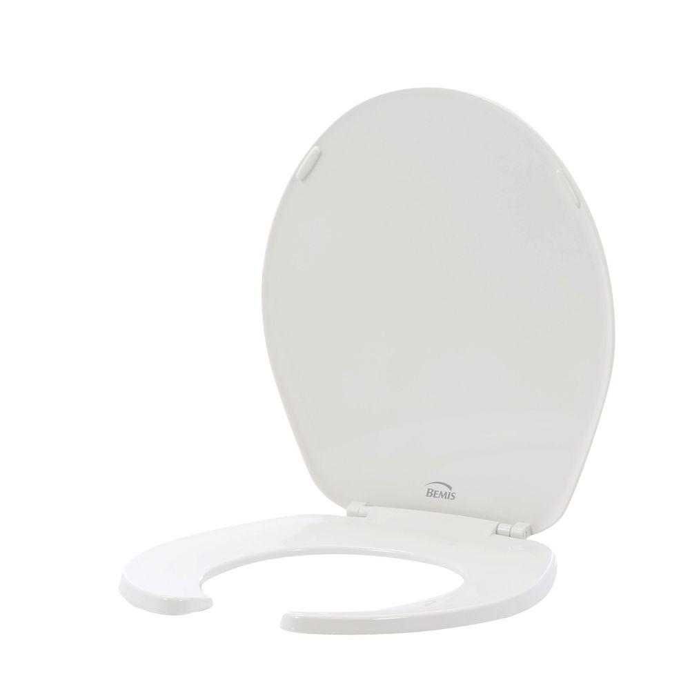 BEMIS Round Open Front Toilet Seat in White75 000 The Home Depot