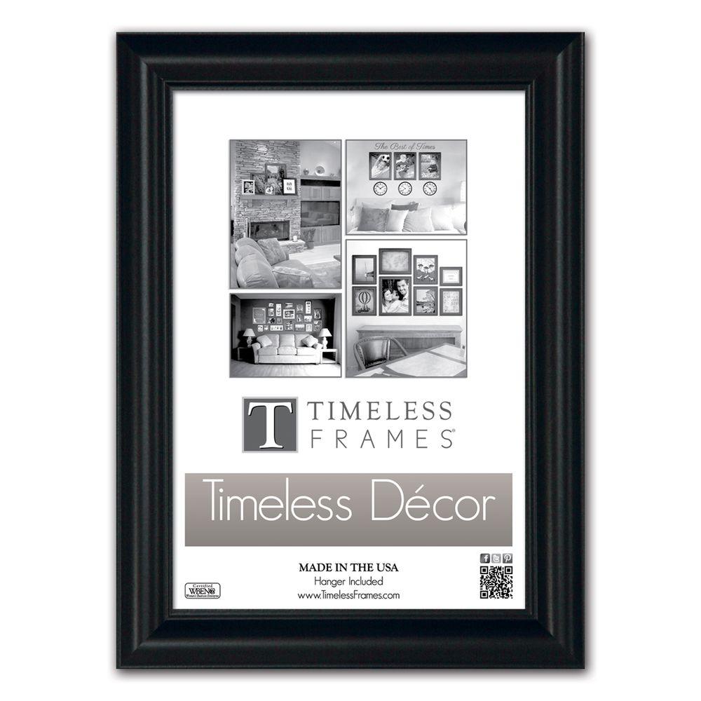 Timeless Frames Boca 1Opening 18 in. x 24 in. Black Picture Frame