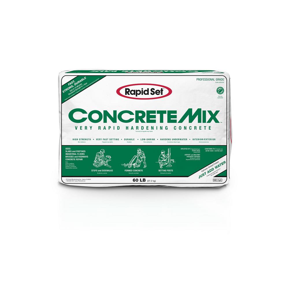 Rapid Set 60 Lb Concrete Mix 03010060 The Home Depot