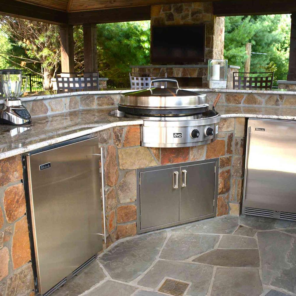 built in grill