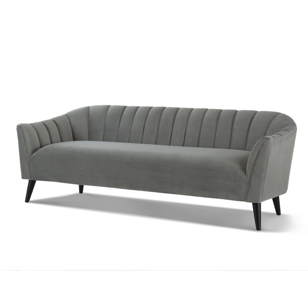 Sandy Wilson Home Sienna Opal Grey Accent Sofa S63321 3 865