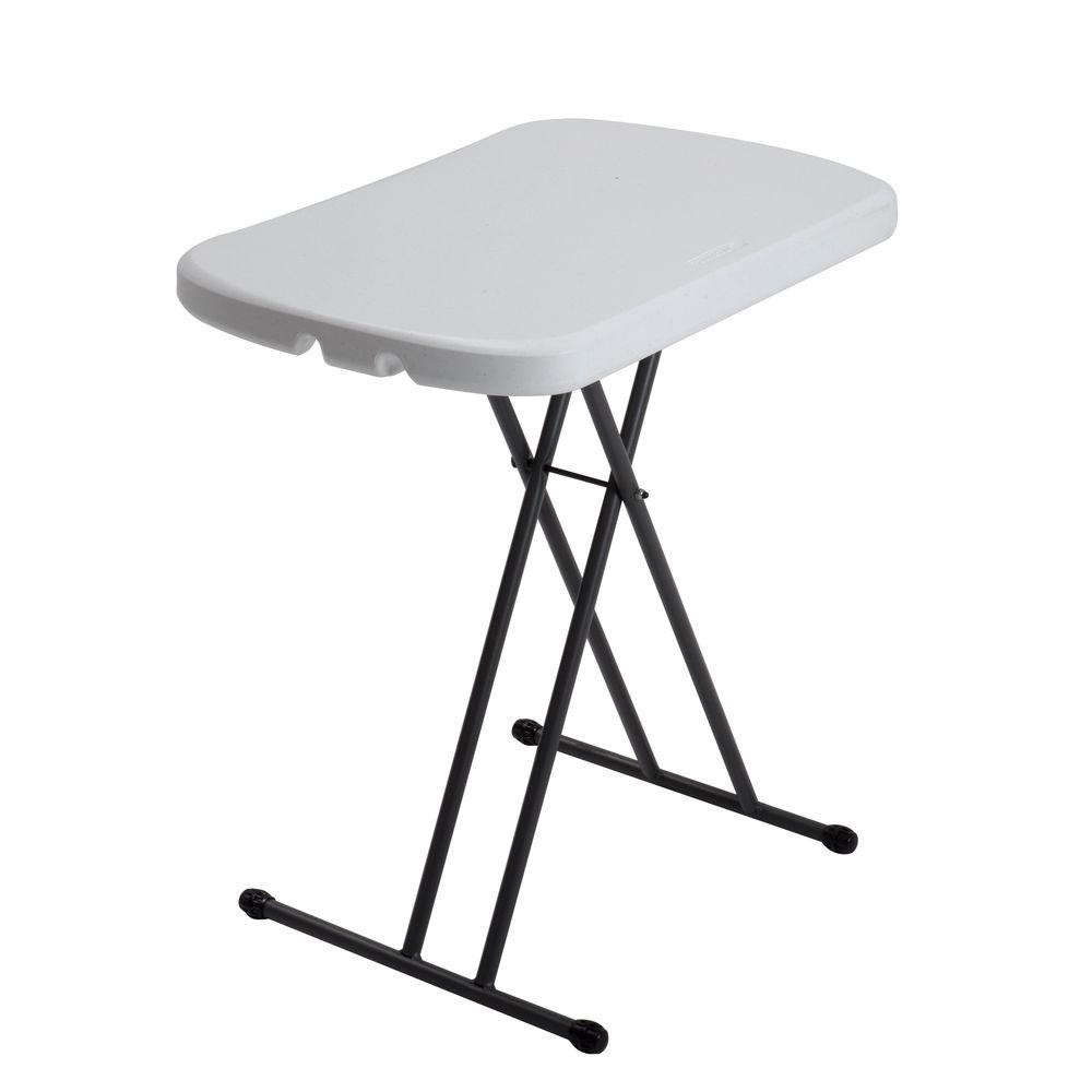 Lifetime 26 In Almond Personal Table 80459 The Home Depot Lifetime 26 In Almond Personal Table