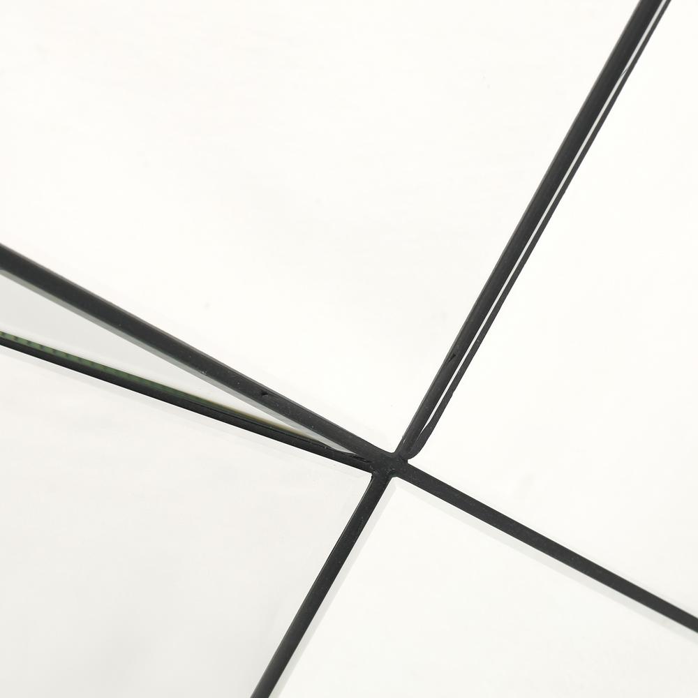 Noble House mi Mirrored Geometric Side Table 70 The Home Depot