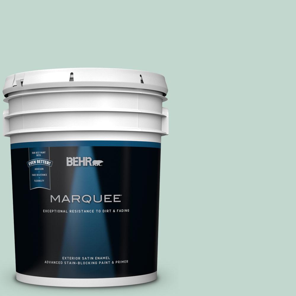 BEHR MARQUEE 5gal. 470E3 Aqua Smoke Satin Enamel BEHR MARQUEE 5gal. 470E3 Aqua Smoke Satin Enamel