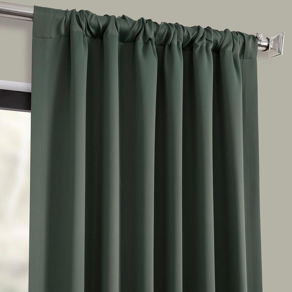 Exclusive Fabrics Furnishings Semi Opaque Dark Mallard Green