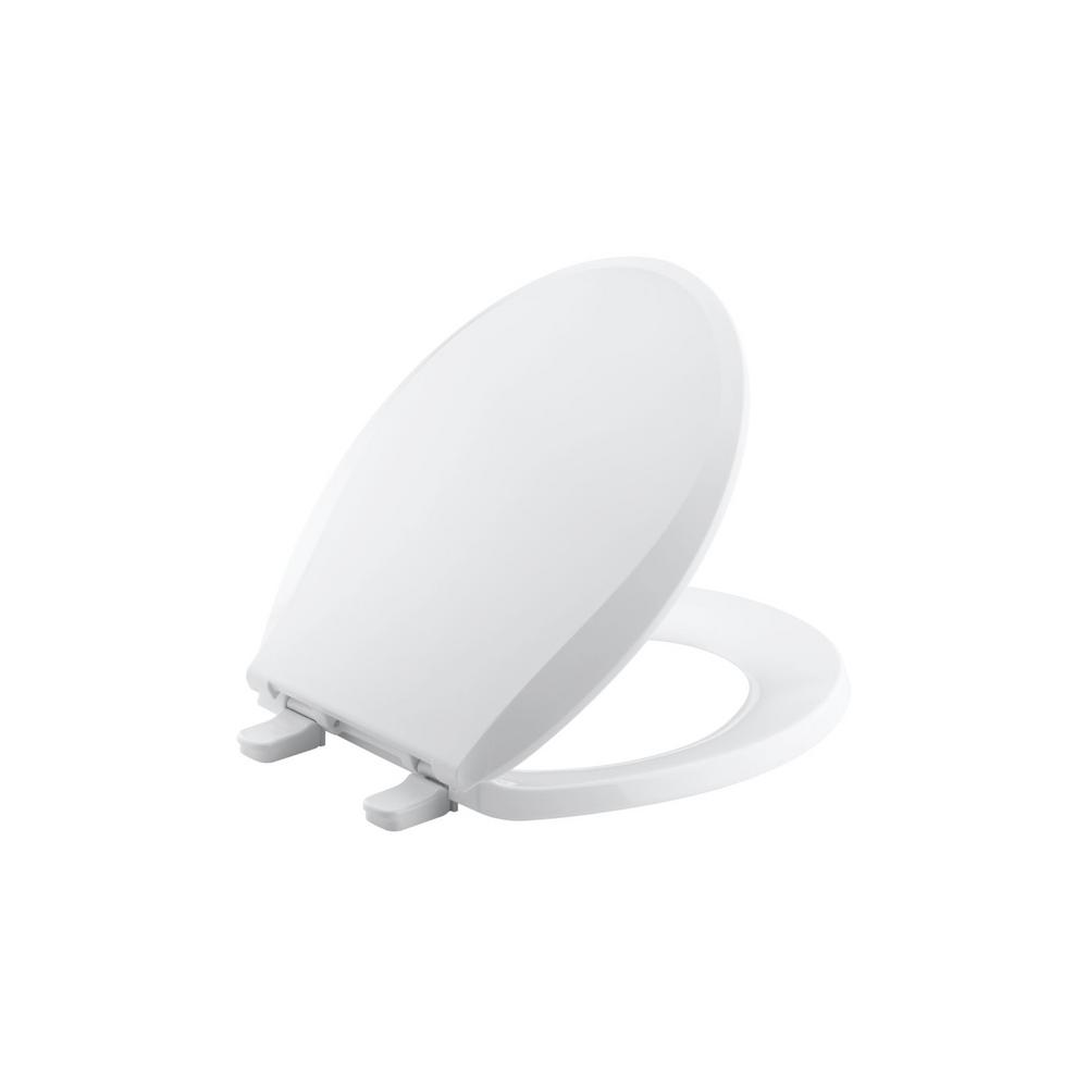 KOHLER Cachet Round Closed Front Toilet Seat in WhiteK73160 The