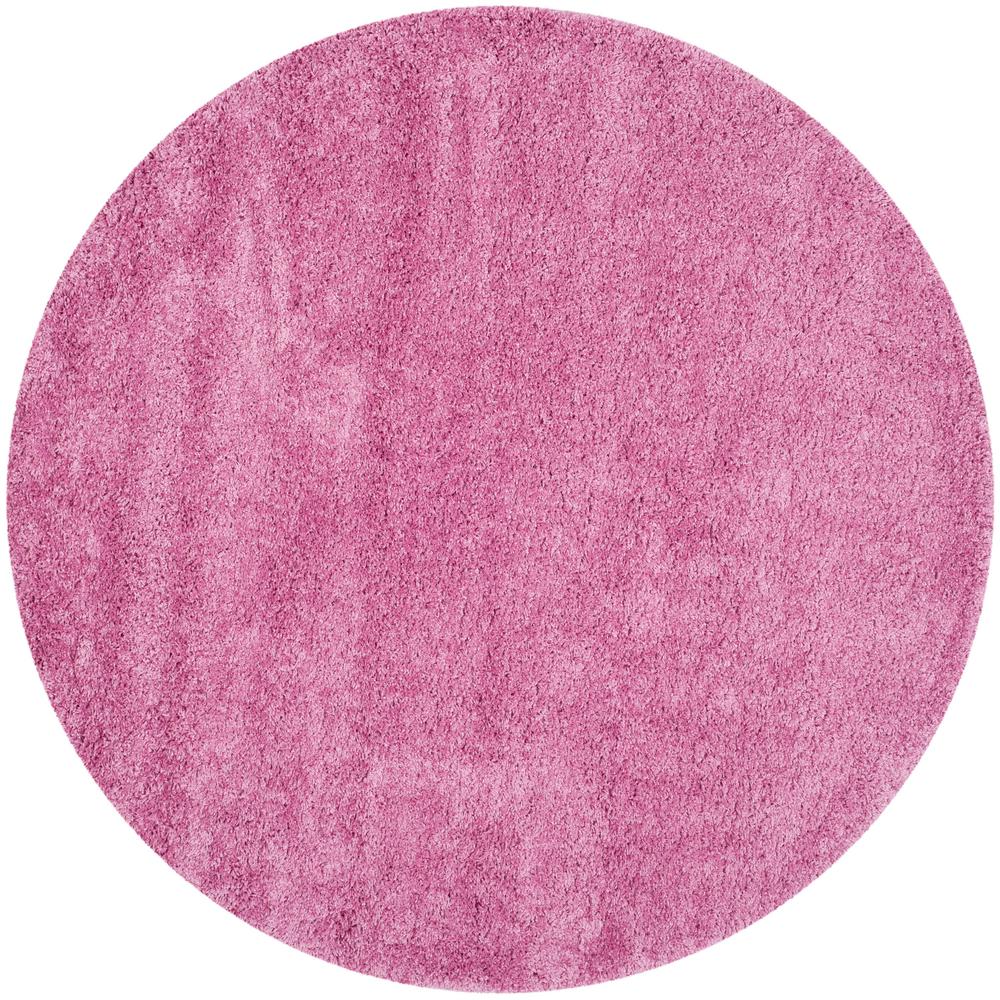 Safavieh California Shag Pink 4 ft. x 4 ft. Round Area RugSG1513232